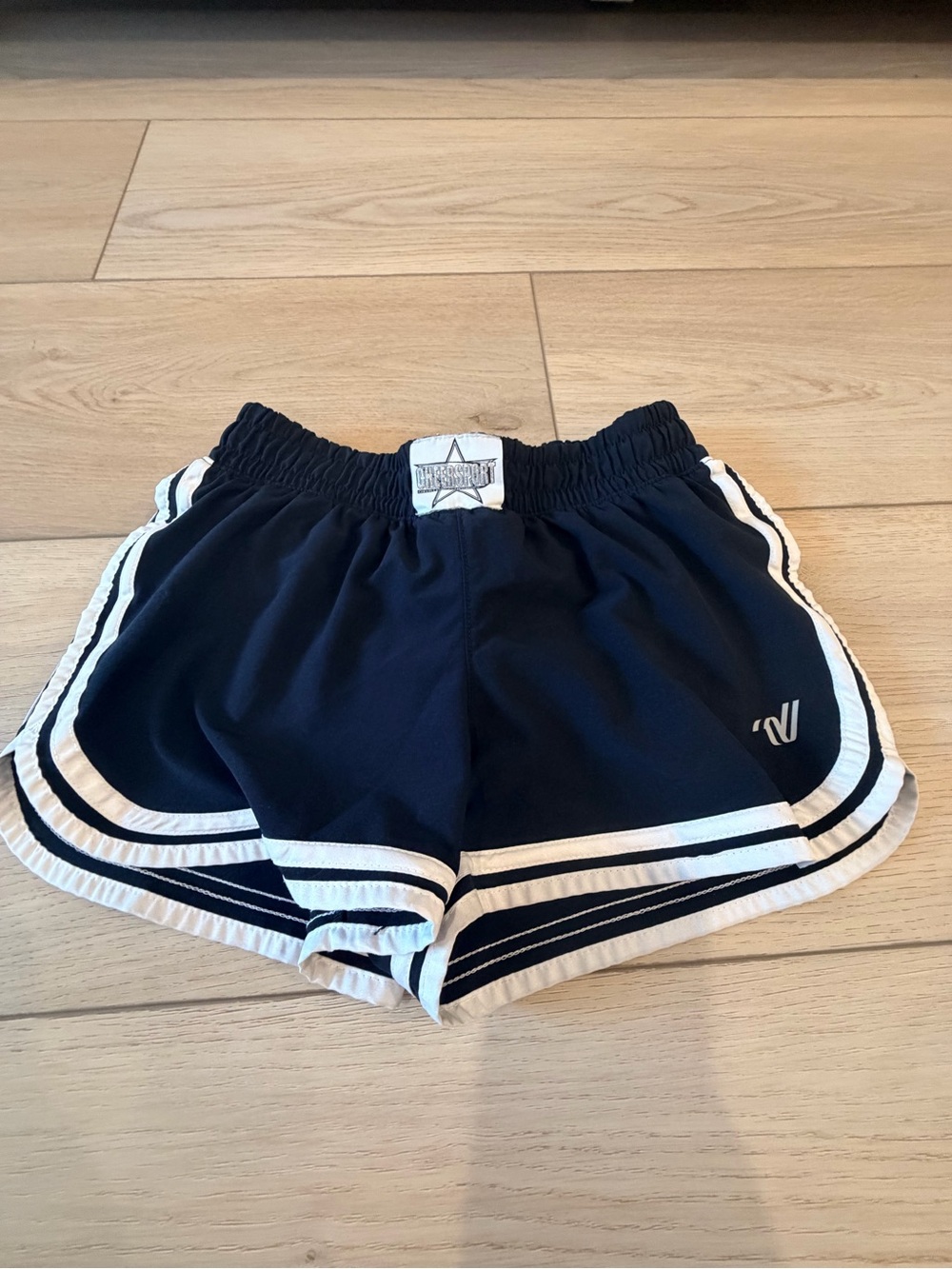 Varsity Navy Shorts with White Trim